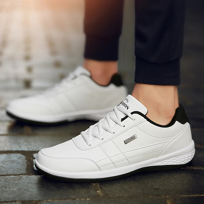 Men's Casual Sports Shoes Breathable Leather Non-Slip