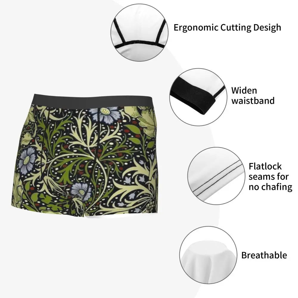 Breathable Cotton Polyester Boxer Shorts for Men