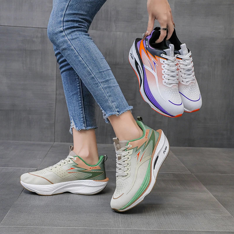 Men's Casual Lace-Up Sneakers with Air Mesh Upper