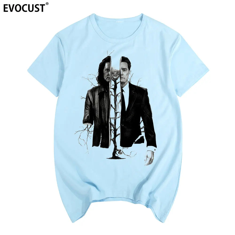 twin peaks 2019 men tops fashion Clothes T shirt Slim Fit Casual women tees funny tshirt