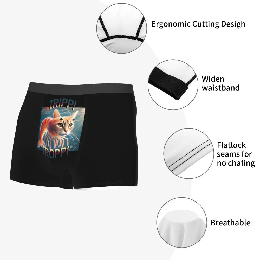Men's Boxer Shorts Brr Brr Patapim Funny Italian Brainrot