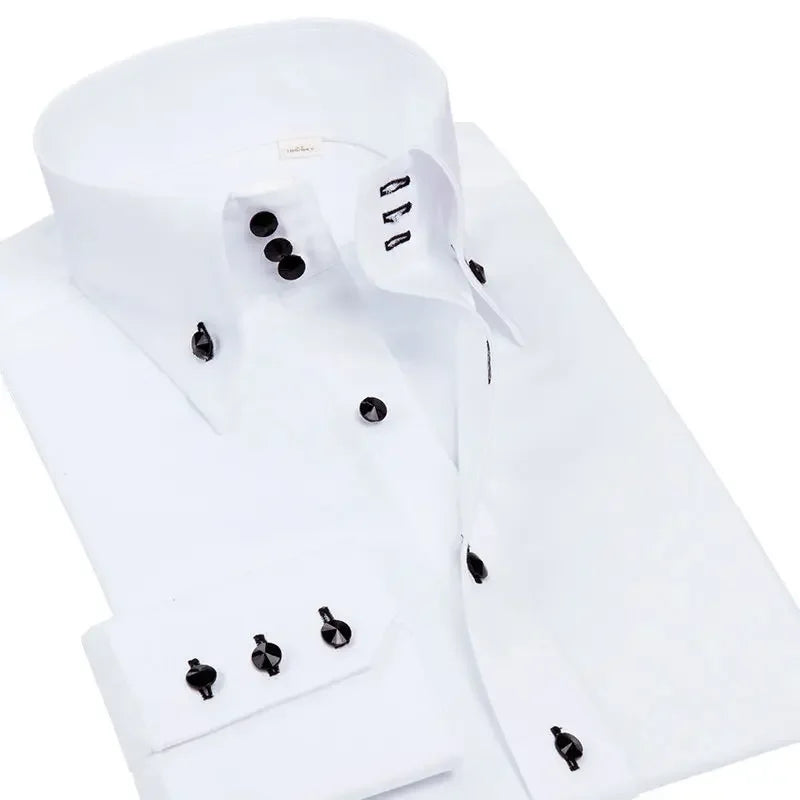 Men's Slim Fit Non-Iron Dress Shirt in White