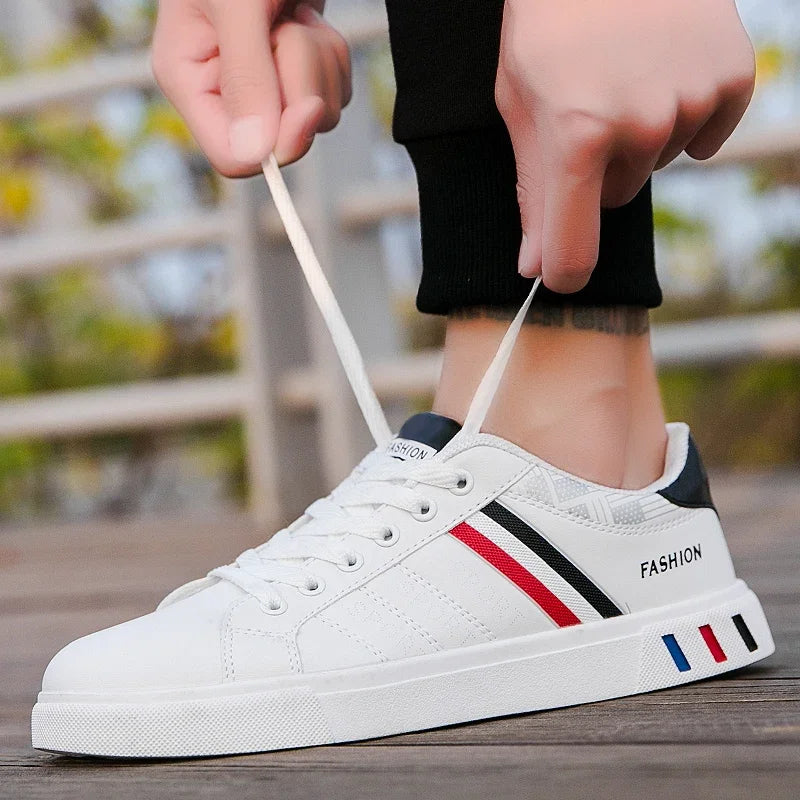 2026 Men's Casual Lace-Up Sneakers in White