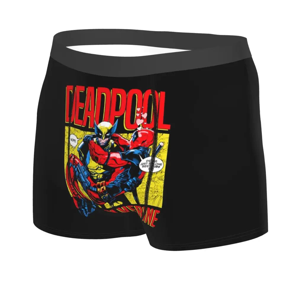 Deadpool Boxer Shorts for Men - Lycra Polyester Blend