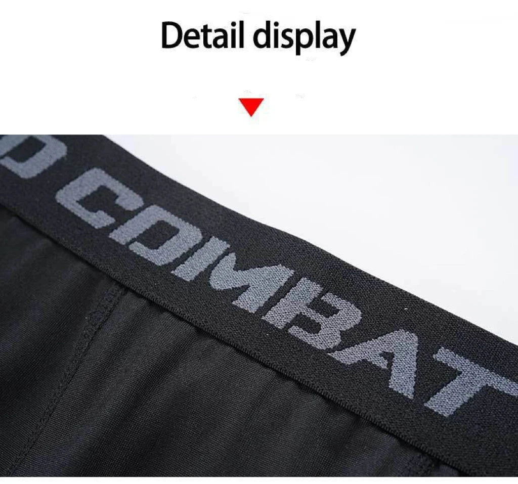 Men Boxers Sports Underwear Underpants Gym Shorts M L XL Black Quick-Drying Sweatpants Moisture Absorption Breathable Fitness