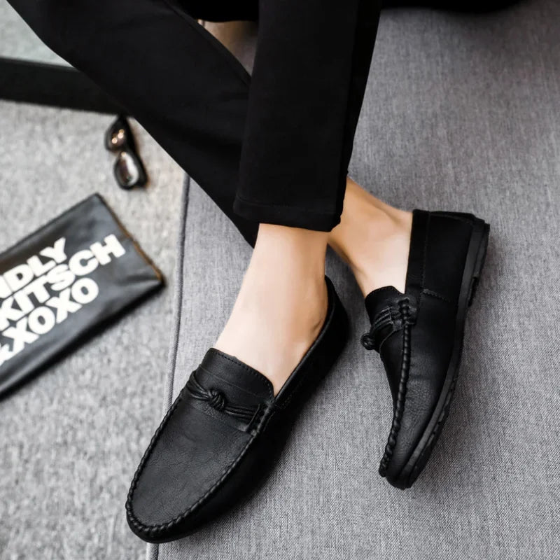 Men's Moccasins Comfortable Slip-on Driving Shoes for Men