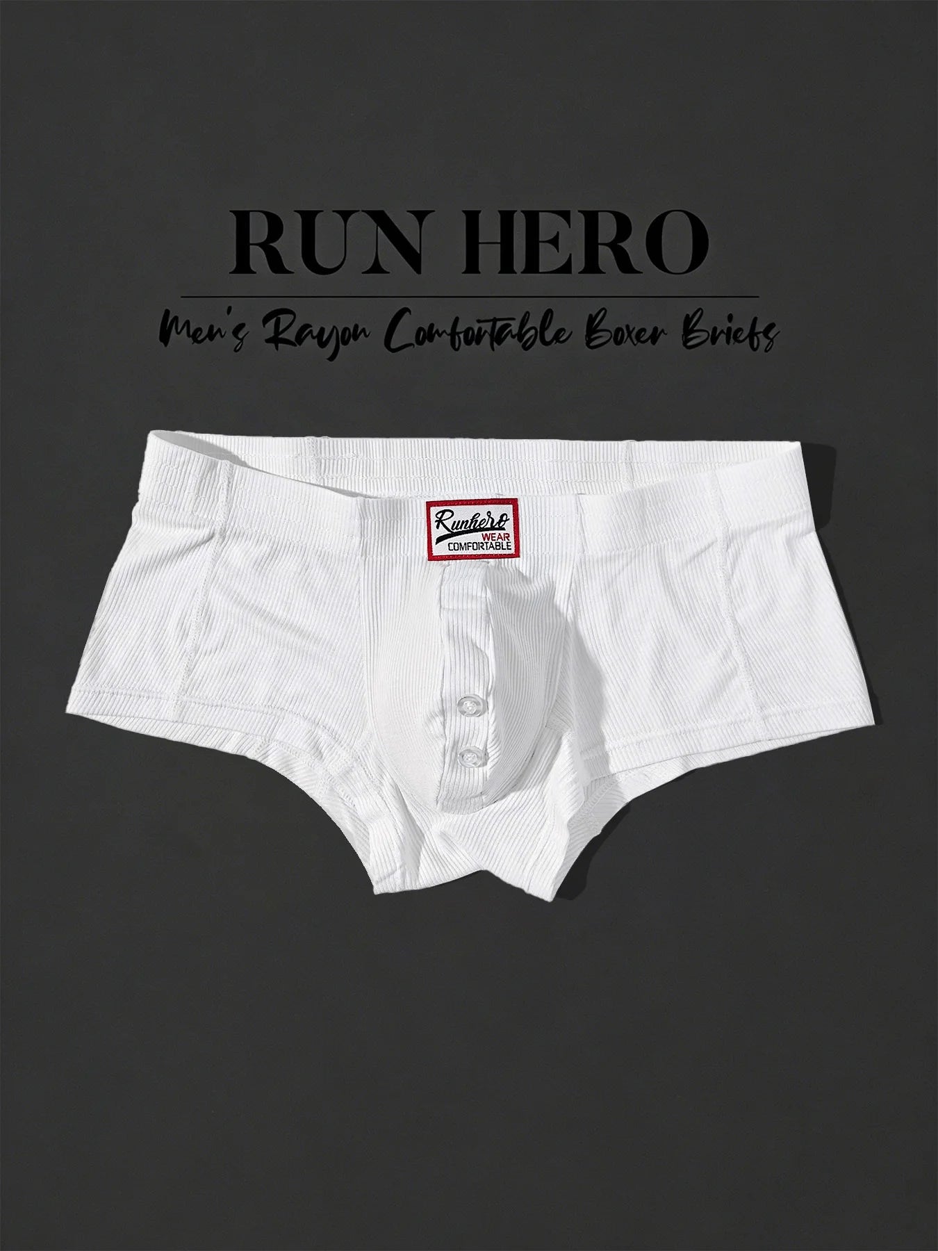 Men's Boxer Shorts Low-Waist Underwear U Convex Pouch