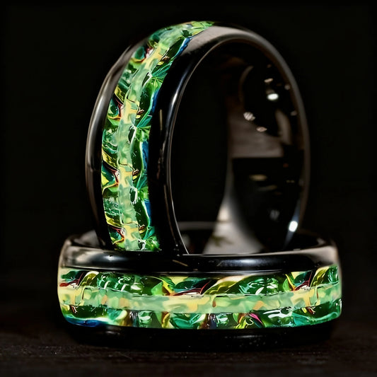 Man Ring Opal Beautiful Waterproof Jewelry Engagement Wedding Rings