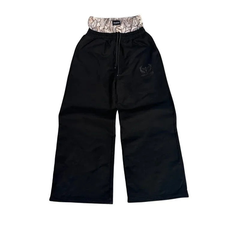 Embroidered Camouflage Sweatpants for Men