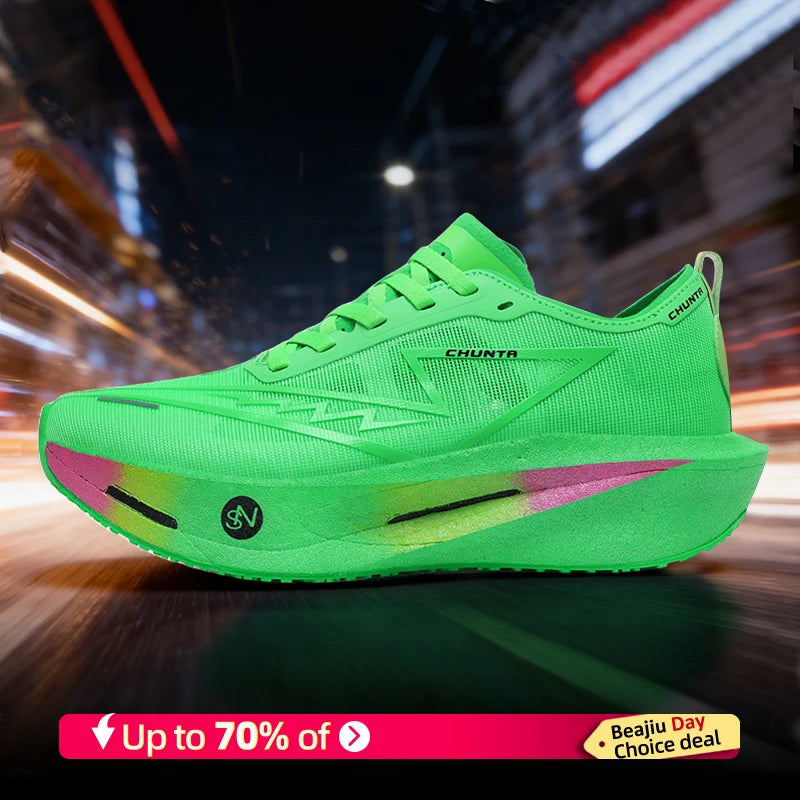 Men's Lightweight Breathable Sports Shoes with Carbon Plate