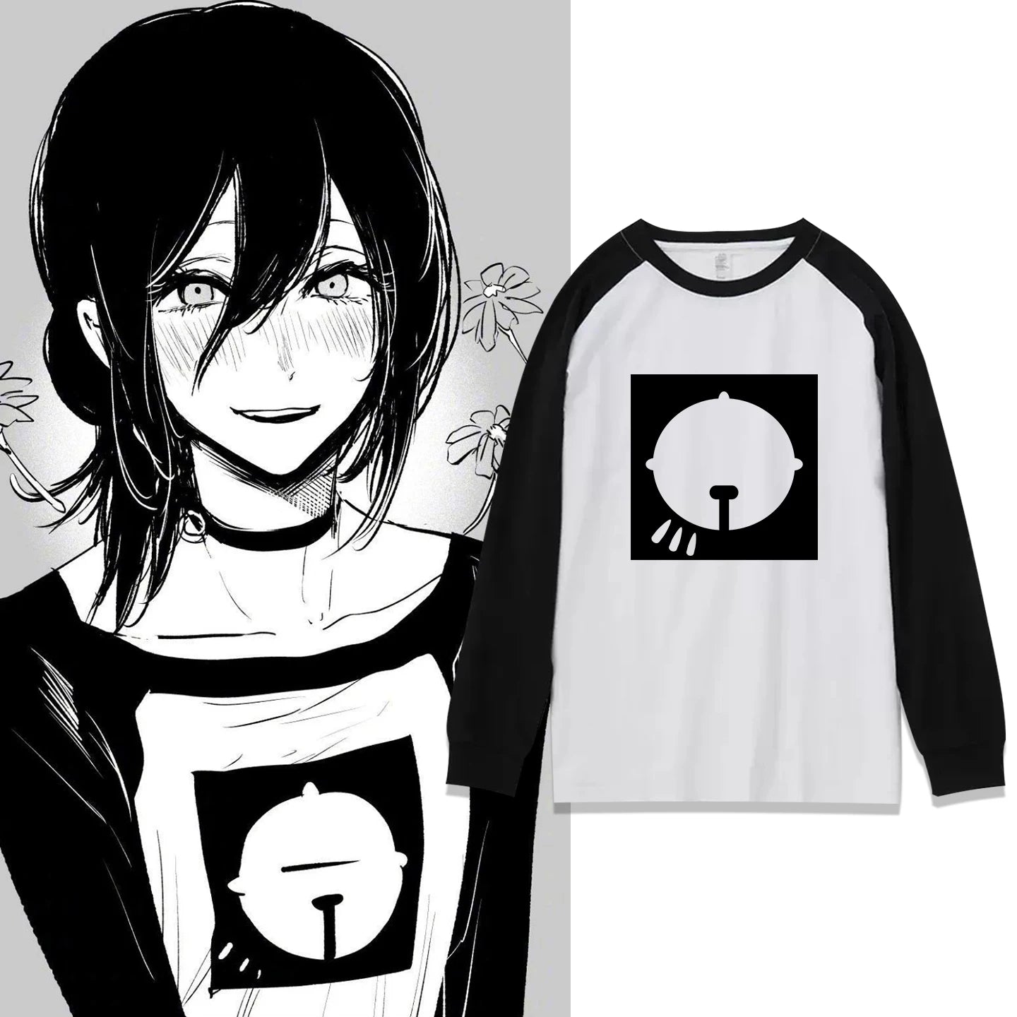 Anime Reze Long Sleeve T-Shirt Cosplay Tee