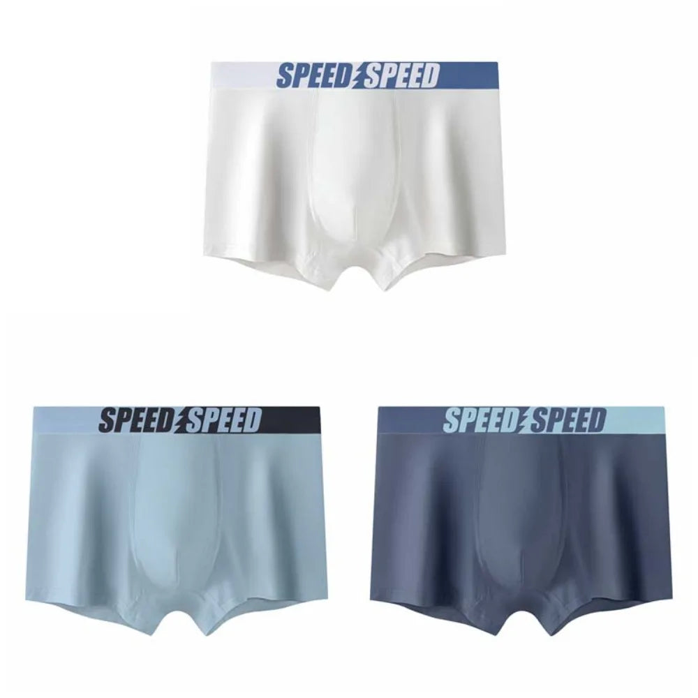 Plus Size Men's Boxer Briefs 3PCS Cotton