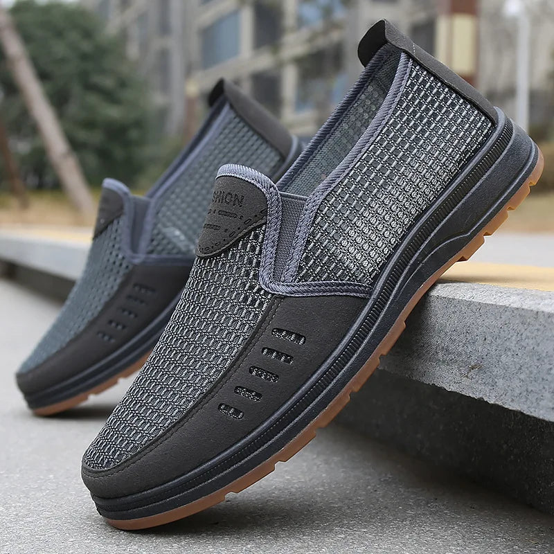DUTRIEUX Men Casual Shoes Breathable Mesh Loafers