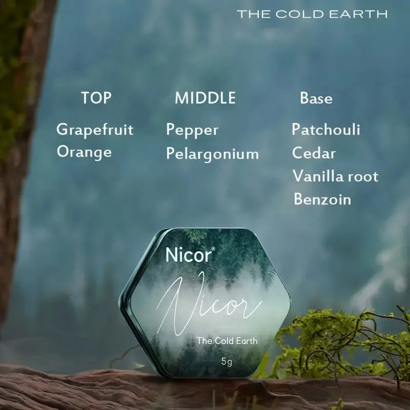 Men's Solid Perfume with Long-lasting Vanilla Fragrance