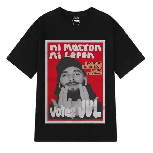 French Rapper Vote JUL Graphics Cotton T-Shirt