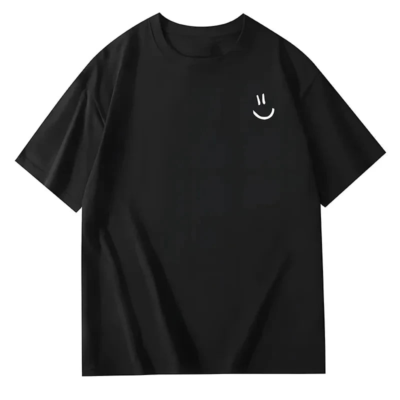 Men's T-Shirt: Versatile, Trendy, and Minimalist — 100% Pure Cotton, Printed, Loose Fit, High Quality