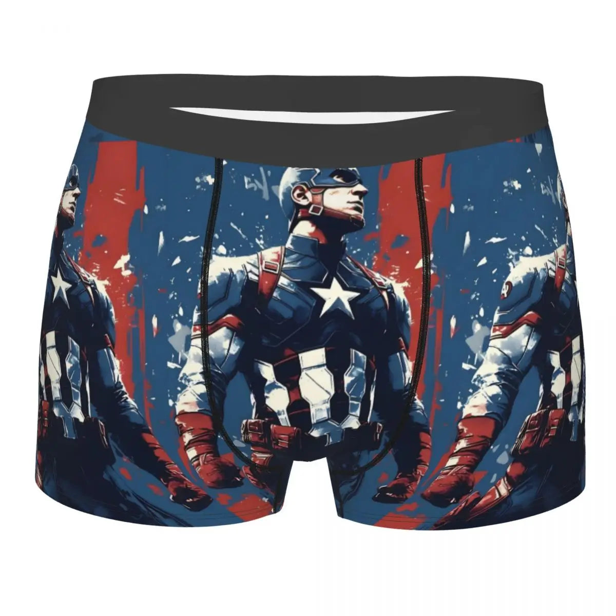 Captain America Comics Design Boxer Shorts for Men by MINISO