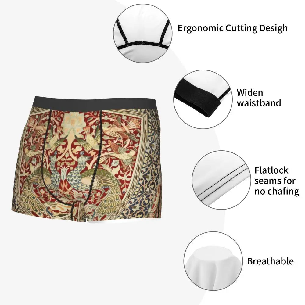 Breathable Cotton Polyester Boxer Shorts for Men