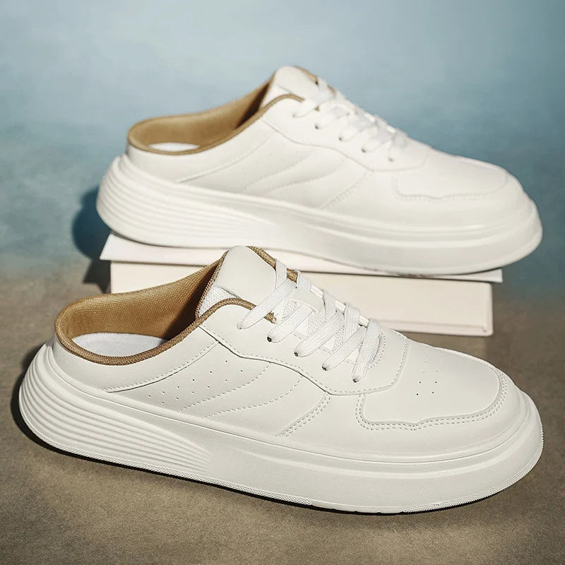 Men's Casual PU Slippers for Outdoor Use