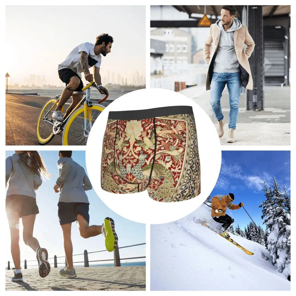 Breathable Cotton Polyester Boxer Shorts for Men