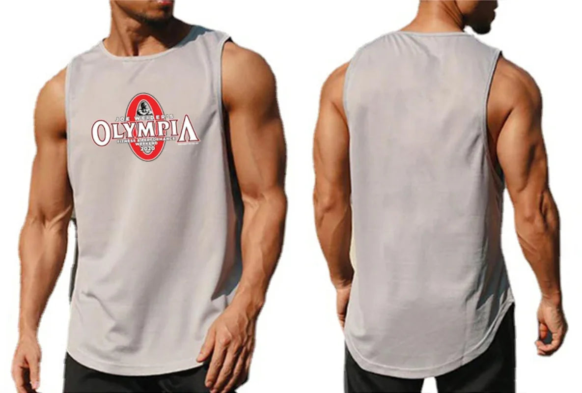 Mens Bodybuilding Gym Tank Tops Summer Fitness Clothing Mesh Quick Dry Loose Fit Sleeveless T Shirts Men Muscle Running Vest