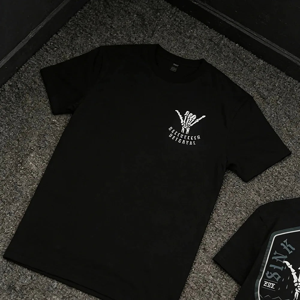 Hot Mens T Shirt Men's Short Sleeve T-shirts Male Essentials Clothes Cotton Tee Tops and Tees Gothic Clothing Man New Gym