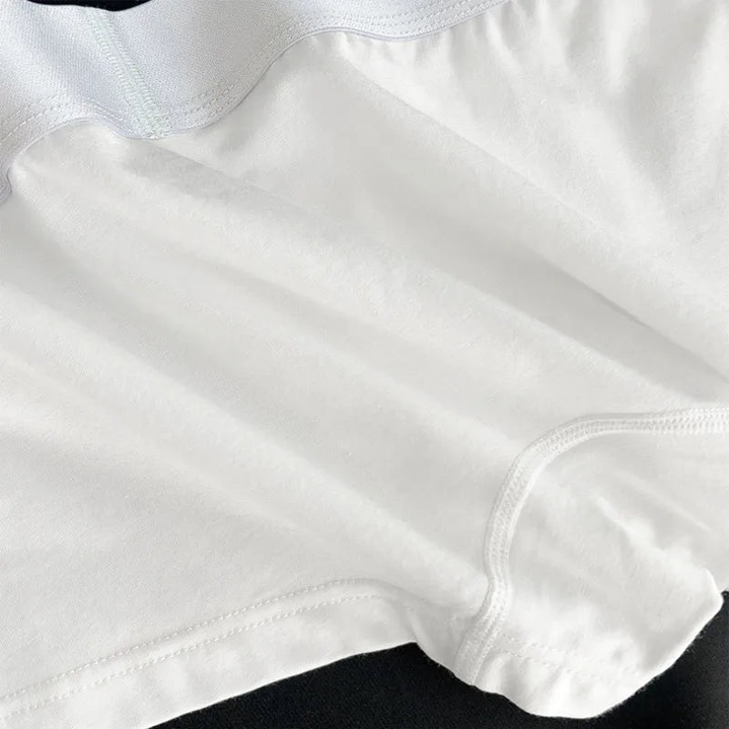 Cotton Boxers Bottoms for Men Loose U Convex Pouch Underwear 2025 Sports Shorts Man Swimming Trunks Trendy Panties Трусы Мужские