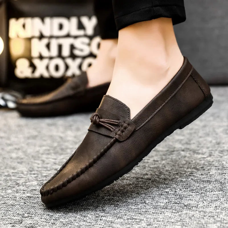 Men's Moccasins Comfortable Slip-on Driving Shoes for Men