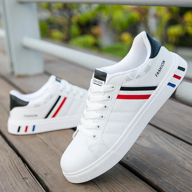 2026 Men's Casual Lace-Up Sneakers in White