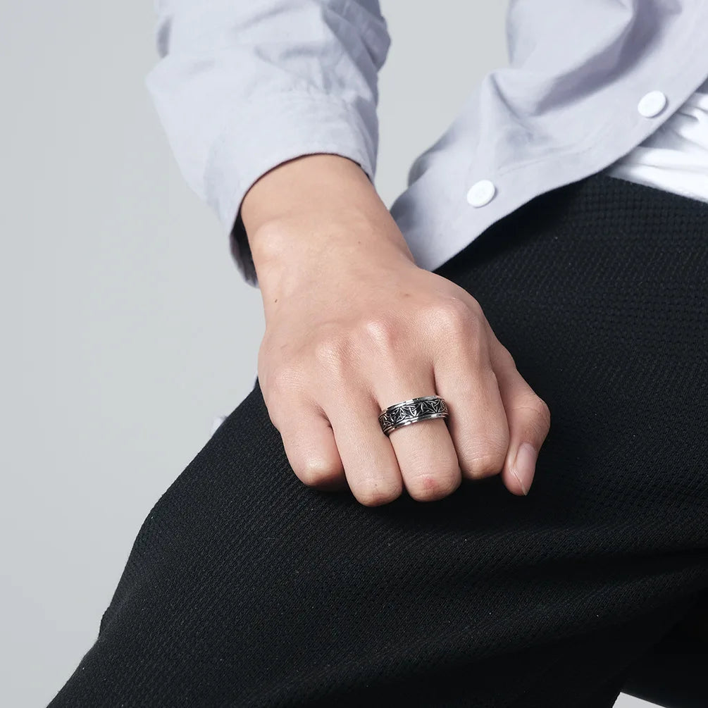 Heliakos + Tyranax Viking Celtic Knot Rune Rings For Man or Woman