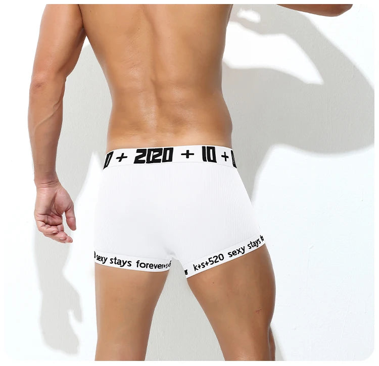 Men's Cotton Breathable Letter Printed Boxershorts