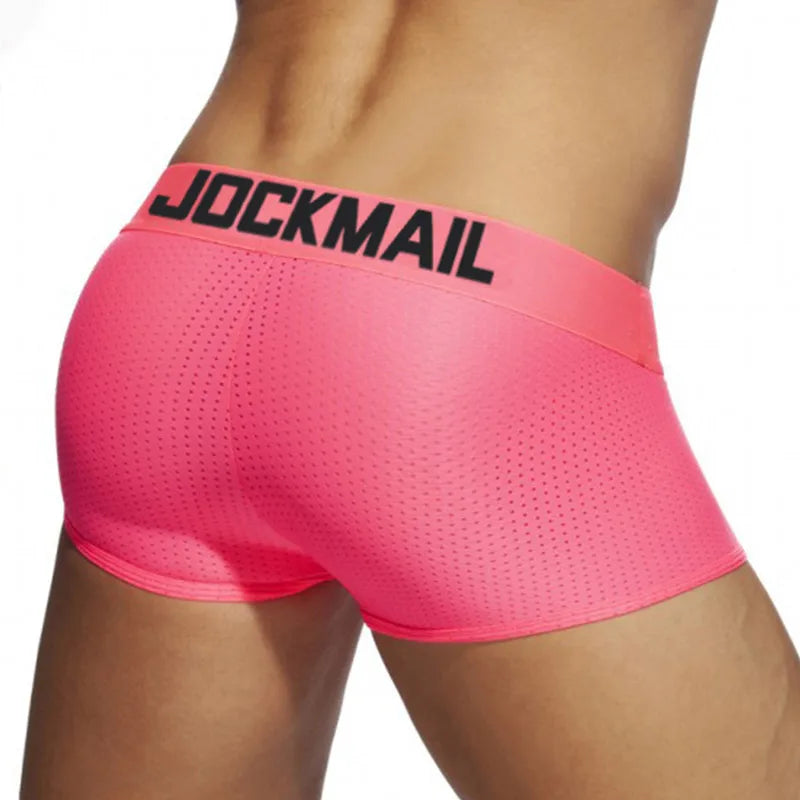 Mens Boxer Briefs Soft Nylon Underwear
