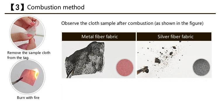 Real electromagnetic radiation protective 100% silver fiber knitted fabric long underwear EMR