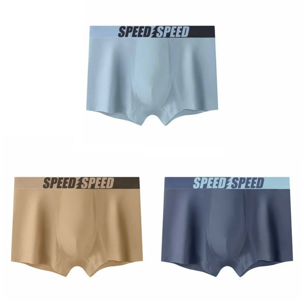 Plus Size Men's Boxer Briefs 3PCS Cotton