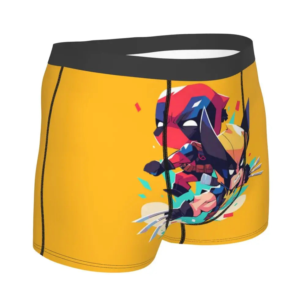 Deadpool Boxer Shorts for Men - Lycra Polyester Blend