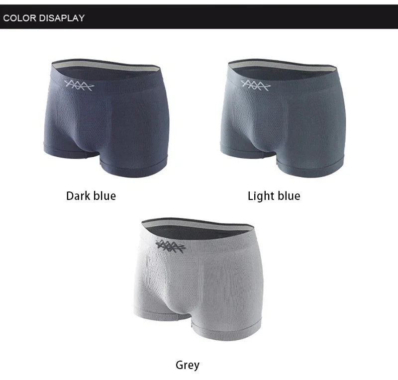 High Elasticity Seamless Men Boxers Honeycomb