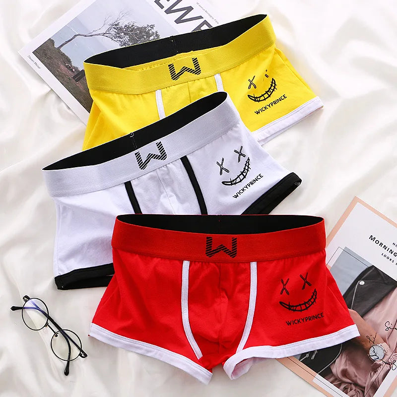 Men's Cotton Boxer Shorts 3pcs Set