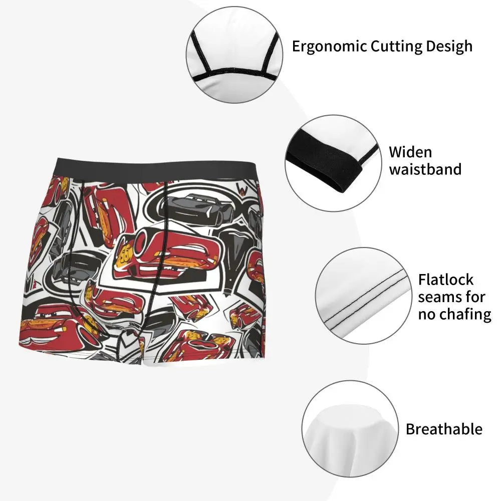 Lightning McQueen Cars Boxer Shorts for Men