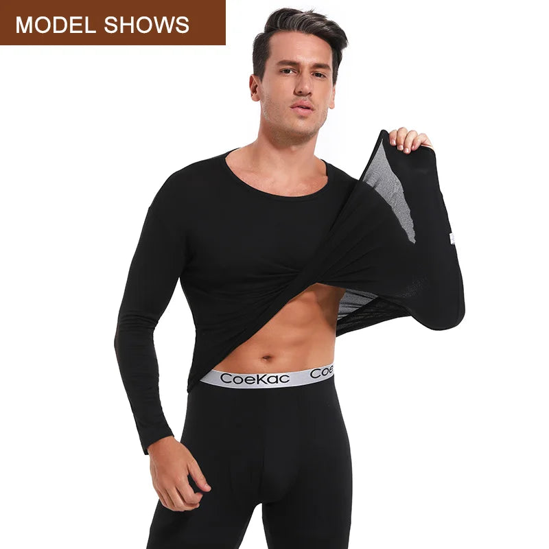 MISS MOLY Brand Thermal Underwear for Men Long Johns Sport Base layer Fall/Winter