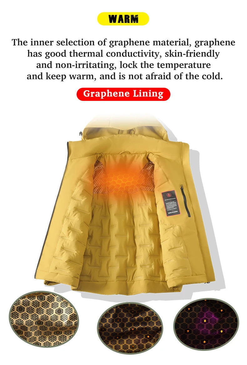 Unisex Waterproof  Windproof Thermal Windbreaker Men Women Hiking Climbing Jacket