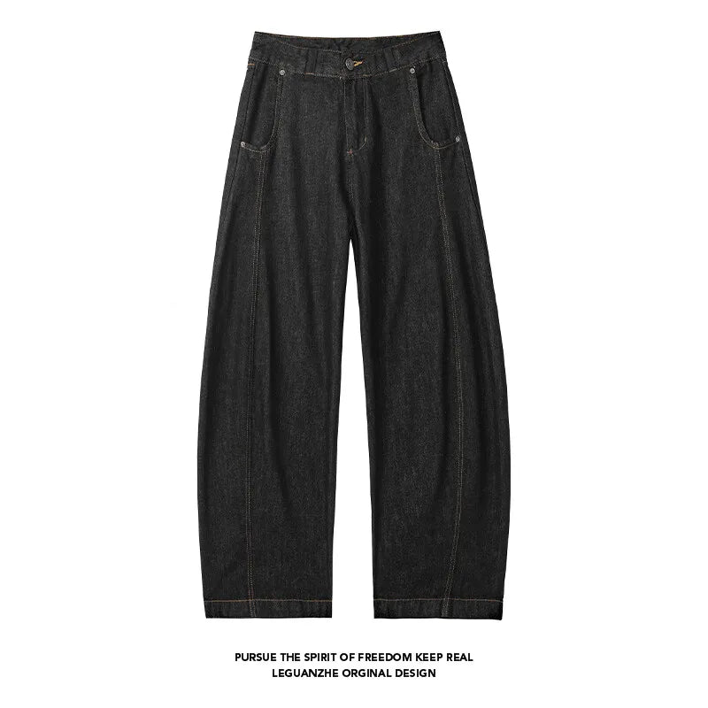 Men's Soft Black Denim Casual Jeans