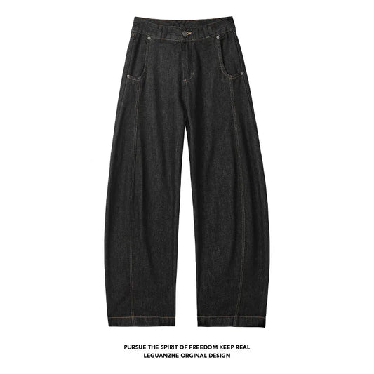 Men's Soft Black Denim Casual Jeans