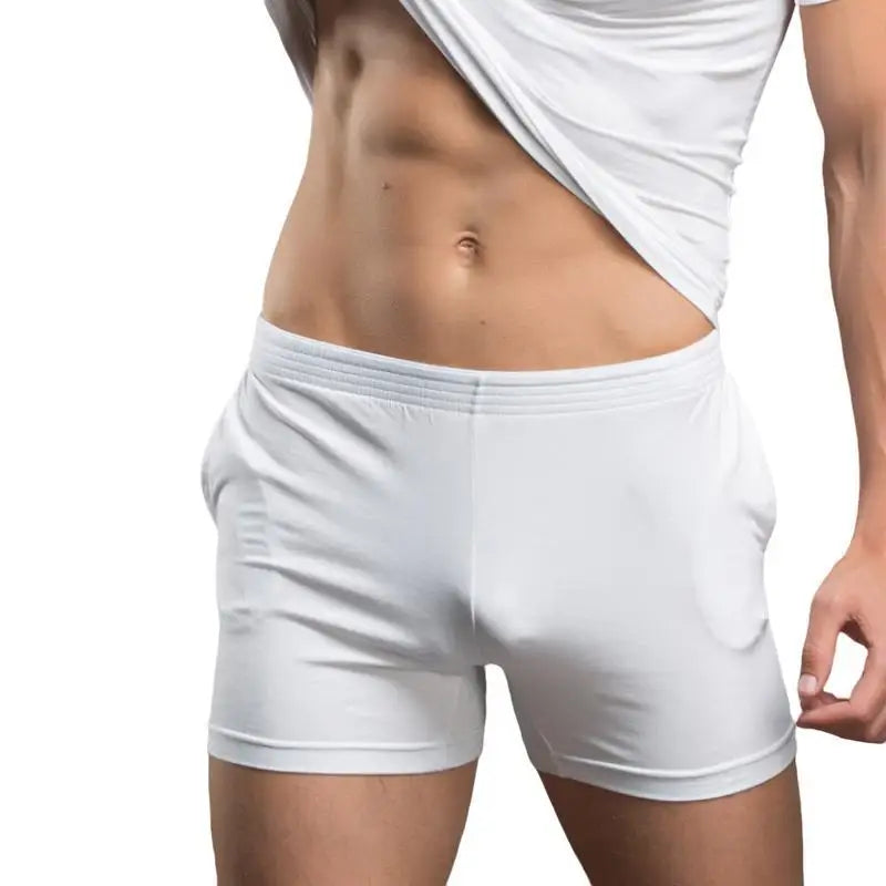 Mens Boxer Shorts Cotton Viscose Elastane Sleep Bottoms