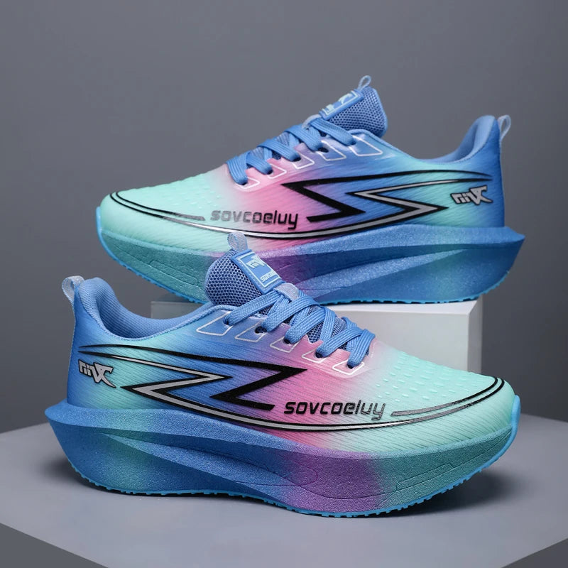 Men's Lightweight Running Sneakers with Lace-Up Closure