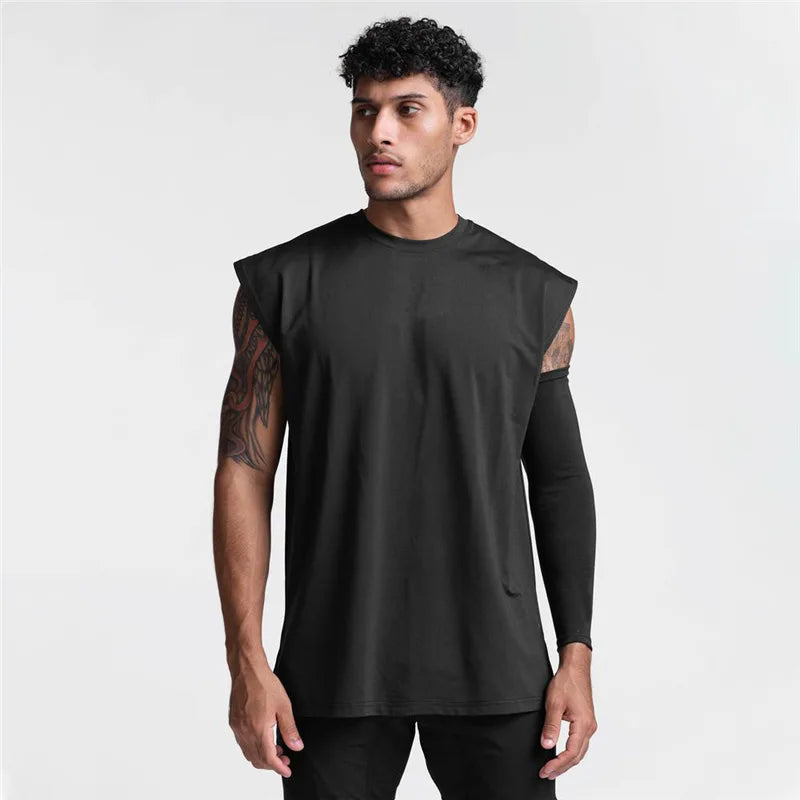 Men's Quick-Dry Cotton Sports Tank Top