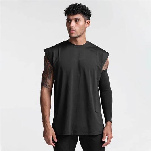 Men's Quick-Dry Cotton Sports Tank Top