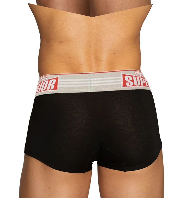 ORLVS Men's Cotton Boxer Shorts with Pouch