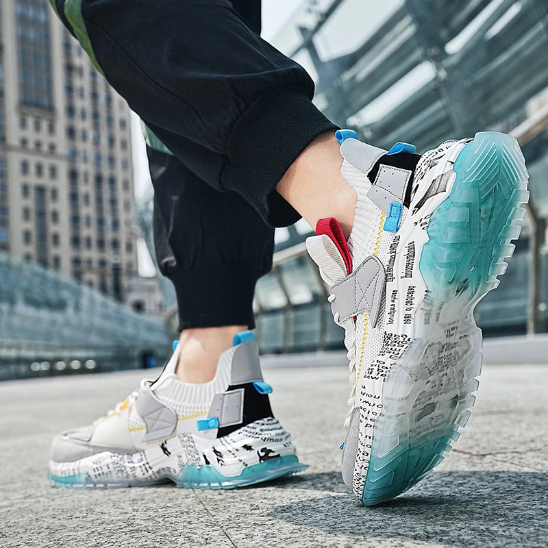 Thick-soled Lightweight Mesh Breathable Male Shoe 2025 Autumn New Mens Casual Shoes Fashionable Comfortable Outdoor Man Sneakers