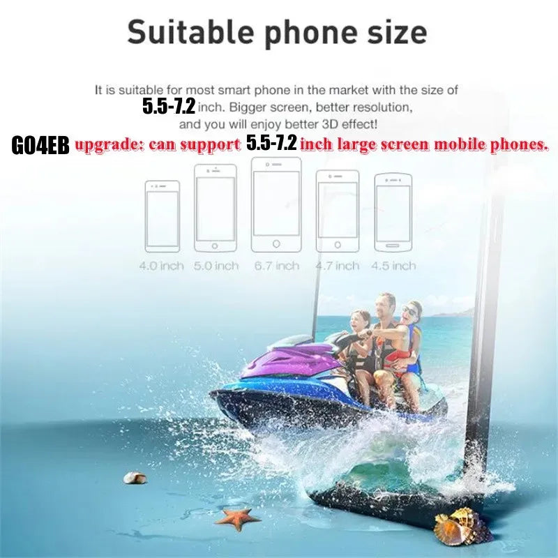 VR Glasses 3D Virtual Reality Glasses Stereo Headset Version for 5.5-7 Inch Mobile Phones