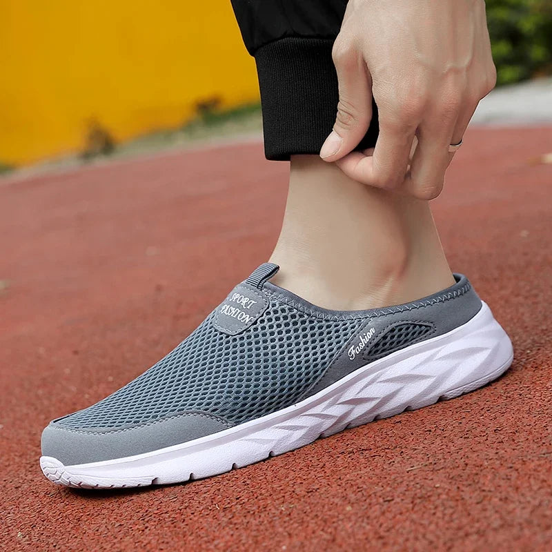 Men's Summer Breathable Mesh Casual Half Slippers